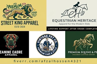 design equestrian equine horse dog and animal pet farm logo for you
