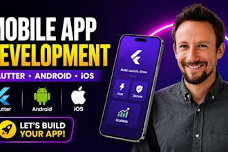 do flutter mobile app development, android ios app developer