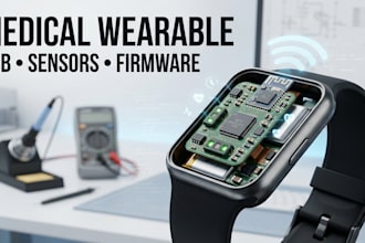 design wearable tech pcb, medical devices and embedded firmware
