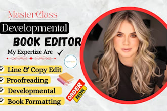 do developmental book edit, copy edit, proofread your friction and nonfriction