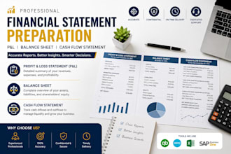 prepare profit and loss balance sheet and cash flow statements