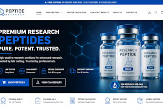 create research peptide website peptide store woocommerce store peptide website