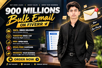 send 7 million bulk emails, email blast and email marketing campaign to inbox