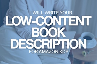 write an amazon KDP low content book description