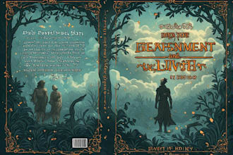 do illustration book cover design, kindle book cover,