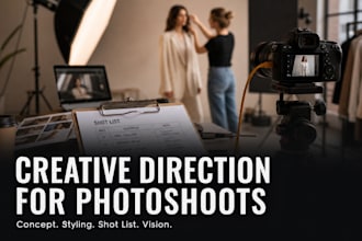 be your creative director for photoshoots and visual campaigns model photography