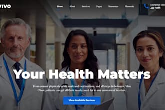 design squarespace medical health clinic website chiropractic clinic website