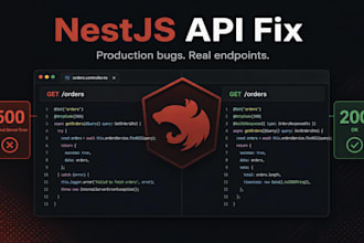 fix nestjs production apis and backend bugs