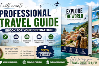 create a travel guide, e book for your destination
