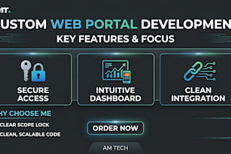 develop a custom web portal from a busniess requirements