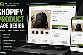 design a high converting shopify product page