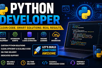 python developer al development web scraping automation laravel