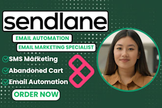 setup sendlane email automation sendlane abandoned cart flows SMS marketing