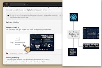 design, develop custom full stack web applications