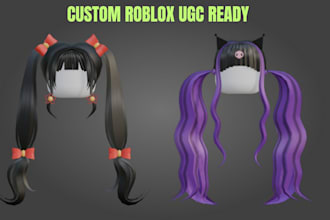 create ready to upload roblox ugc hair, hats and accessories