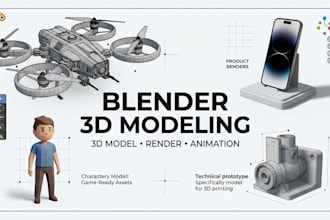 do professional 3d modeling in blender