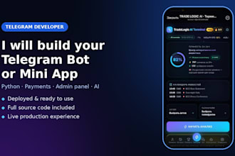 build a telegram bot or mini app with ai assistant and payments