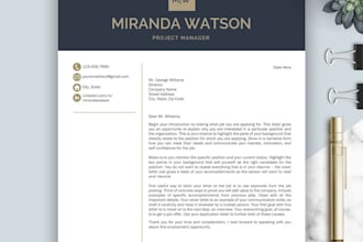 write a professional CV and resume