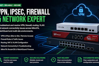 troubleshoot VPN, ipsec, firewall and network issues