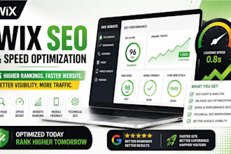 optimize your wix website for SEO, speed and better google visibility