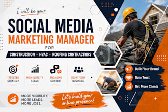 be construction hvac contractor roofing social media marketing for more leads