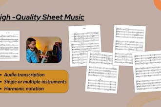 transcribe your audio into sheet music