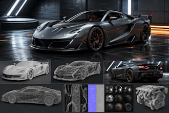 do 3d automotive car model 3d car rendering car design rc car for 3d printing