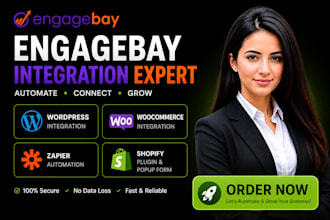 integrate engagebay wordpress woocommerce zapier make shopify plugin popup form