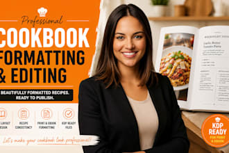 do cookbook formatting, cookbook design, recipe book, cookbook editing