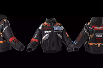 do 3d fashion design, 3d garment, jacket, hoodies, streetwear t shirt on clo 3d