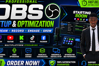 do obs studio setup, scene design, and stream optimization