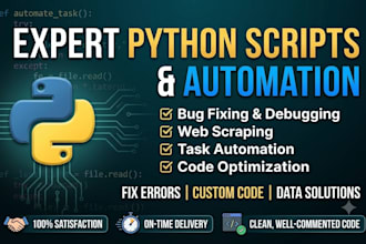 write python code and fix python bugs