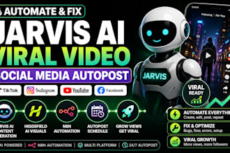 automate fix jarvis ai viral video social media autopost tiktok higgsfield n8n
