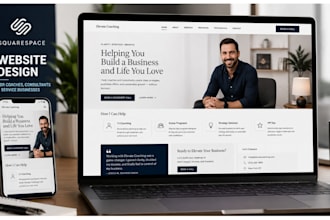 design squarespace website for coaches, consultants and service businesses
