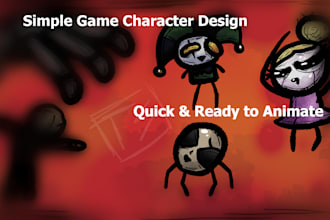 create modular cartoony game art for easy animation