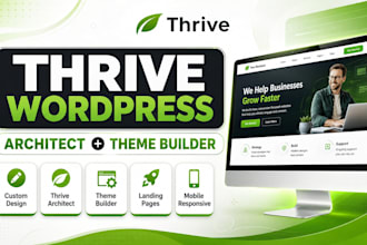 design thrive wordpress website, with thrive architect and thrive theme builder
