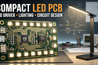design compact led lighting pcb, circuit and embedded firmware