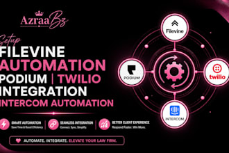 setup filevine automation podium twilio integration intercom crm automation