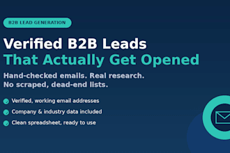 do b2b lead generation with verified emails and cold email copy