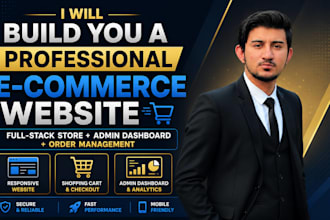 build a full stack ecommerce website with admin dashboard