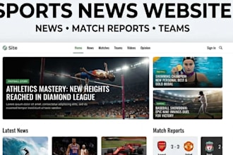 build a professional sports news website with wordpress