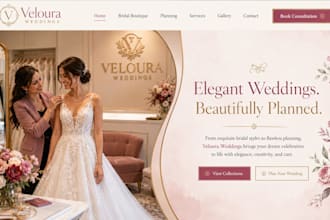 design squarespace website bridal boutique wedding plannerwebsite