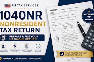 prepare and file your US 1040nr nonresident tax return