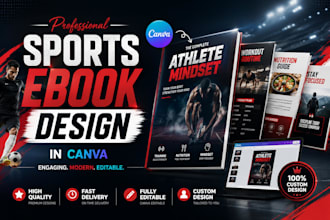 canva ebook or sports ebook tempalate