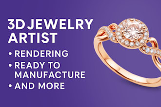 do custom 3d jewelry cad designs for 3d printing and casting