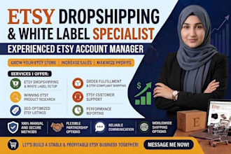 do etsy drop shipping product research and automated store management