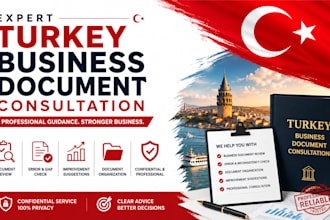 provide expert turkey business document consultation