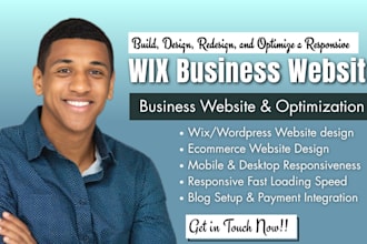 design wix website design redesign wix website wix studio site wix development