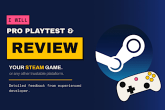 review and playtest your game on steam as a developer