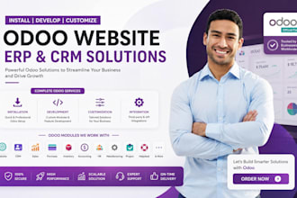 install develop customize odoo website erp crm odoo modules customization